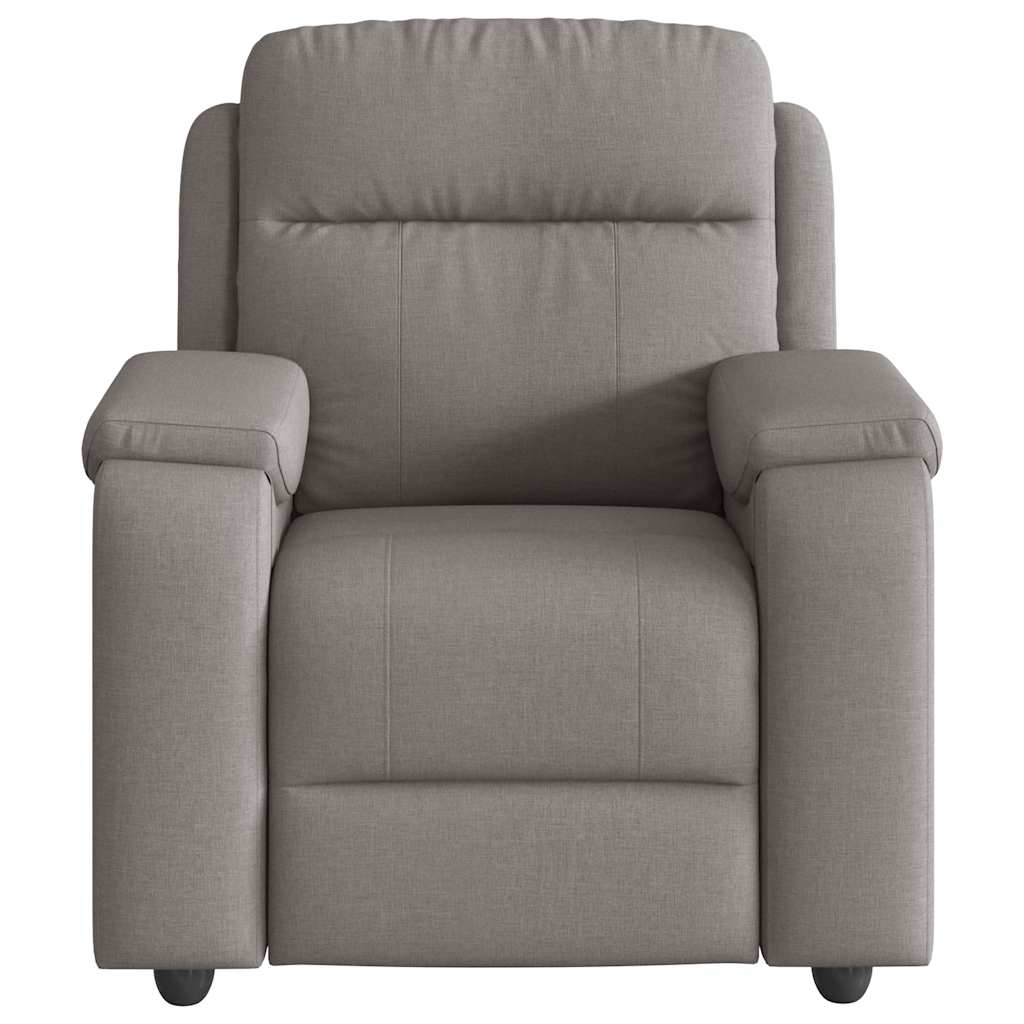 Fauteuil de massage inclinable Taupe Tissu Fauteuils vidaXL