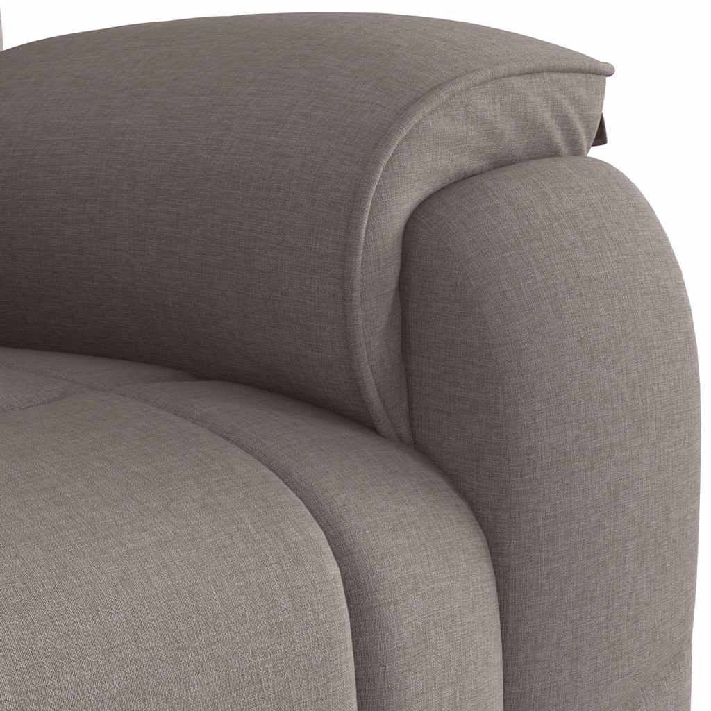 Fauteuil de massage inclinable Taupe Tissu Fauteuils vidaXL