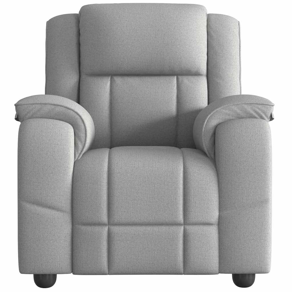 Fauteuil de massage inclinable gris nuage tissu Fauteuils vidaXL