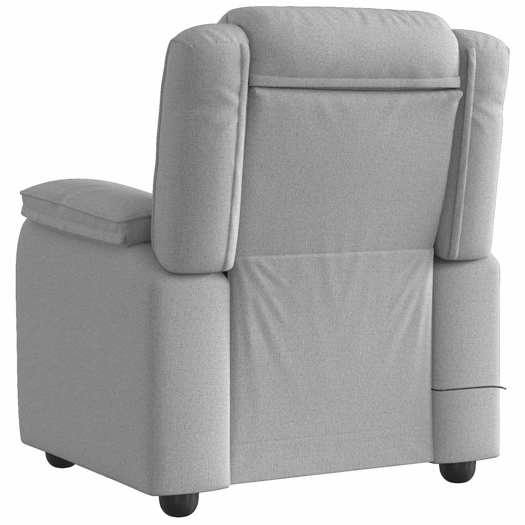 Fauteuil de massage inclinable gris nuage tissu Fauteuils vidaXL