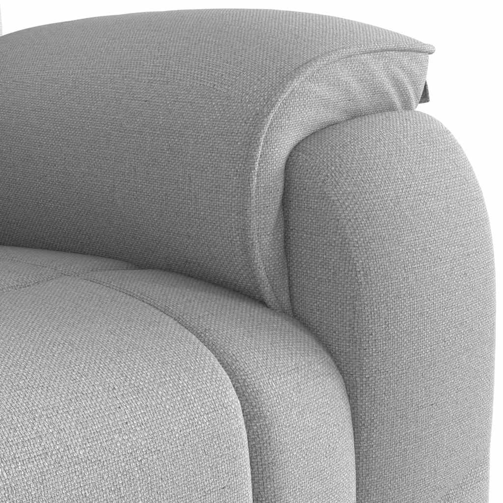 Fauteuil de massage inclinable gris nuage tissu Fauteuils vidaXL