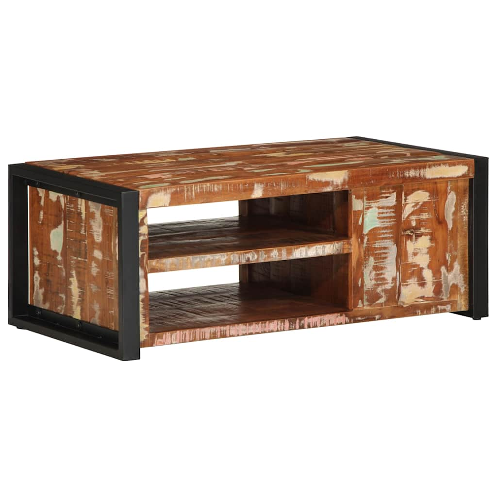 Table basse multicolore 90x50x36 cm bois de récupération massif Tables basses vidaXL   