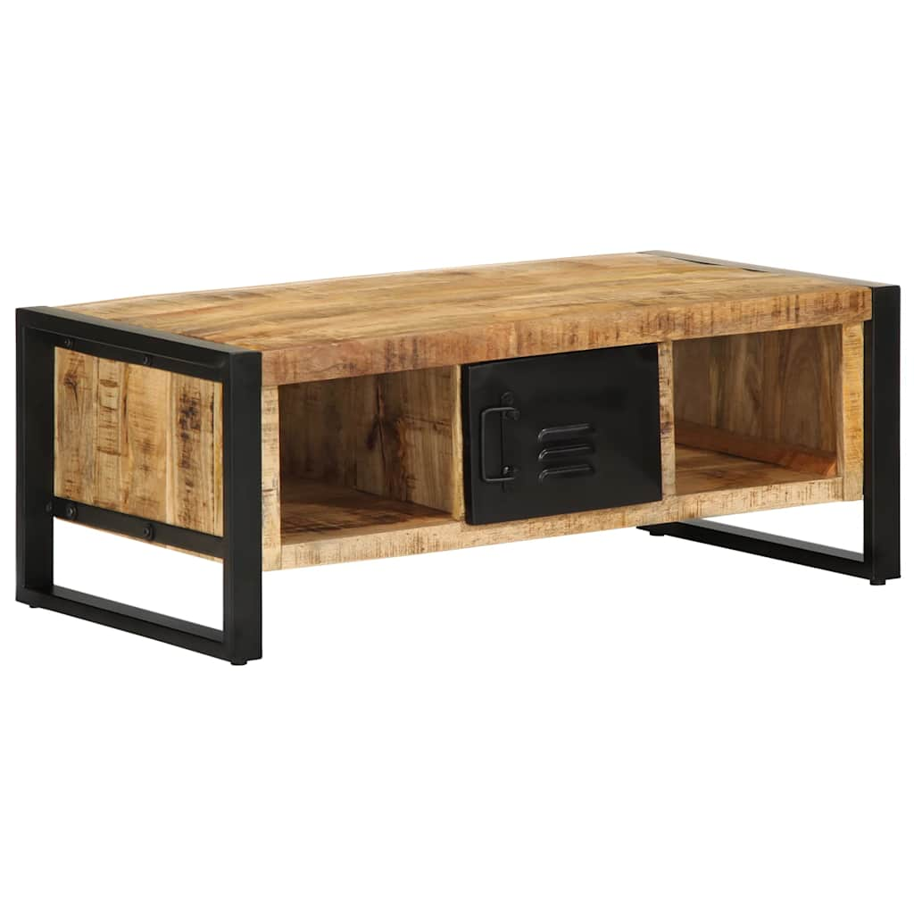 Table basse 90x50x36 cm bois de manguier massif brut - Xios Store SNC