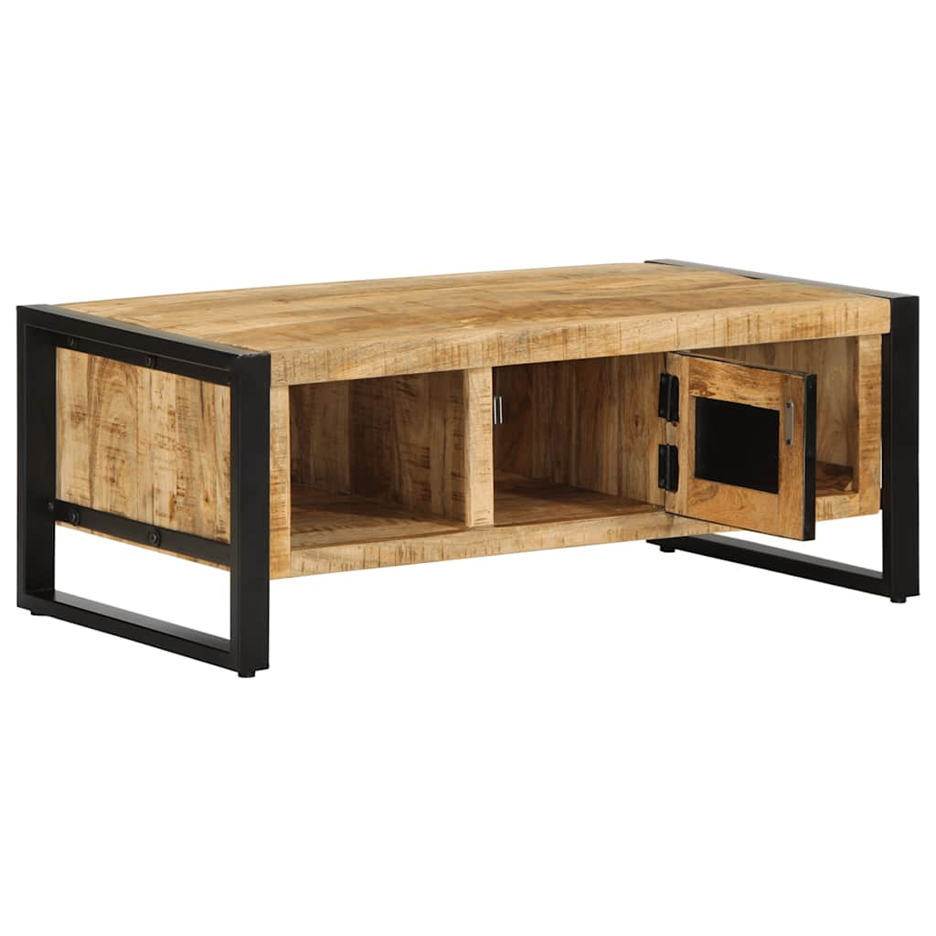 Table basse 90x50x36 cm bois de manguier massif brut Tables basses vidaXL   