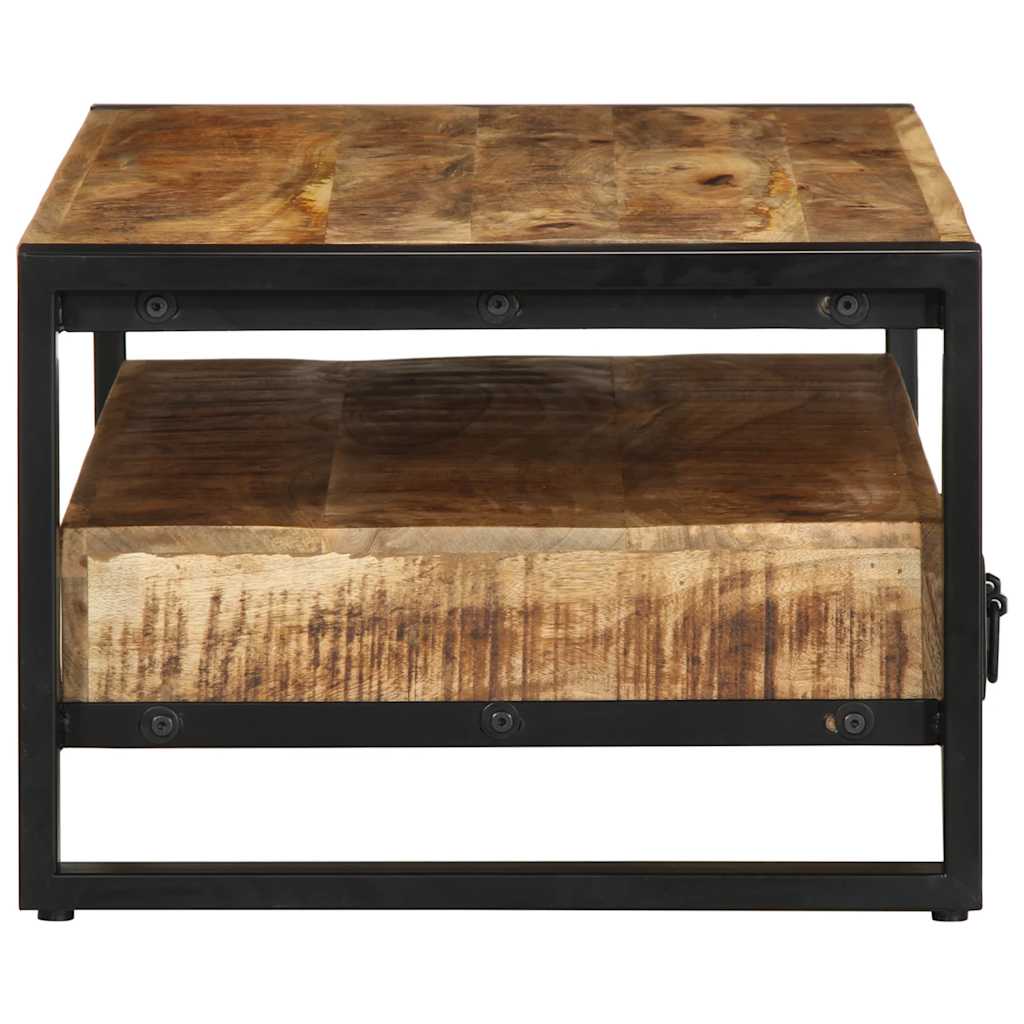 Table basse 90x50x36 cm bois de manguier massif brut - Xios Store SNC