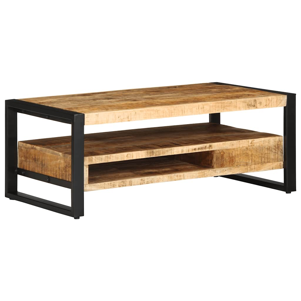 Table basse 90x50x36 cm bois de manguier massif brut - Xios Store SNC