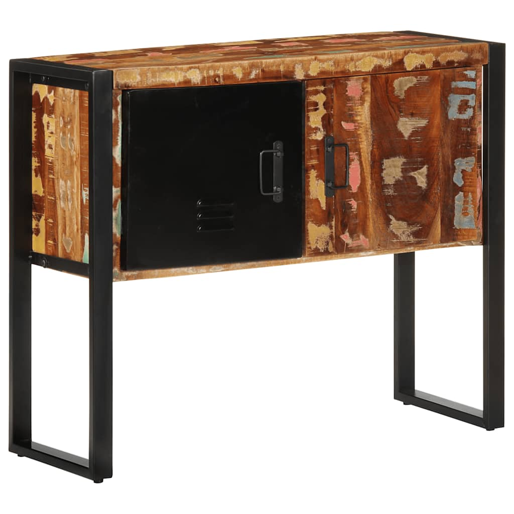 Armoire console multicolore 90x35x75cm bois massif récupération Tables d'appoint vidaXL   