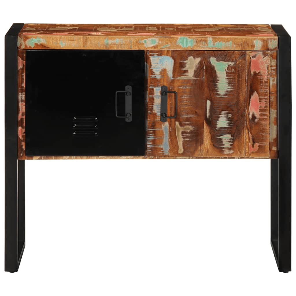 Armoire console multicolore 90x35x75cm bois massif récupération Tables d'appoint vidaXL   