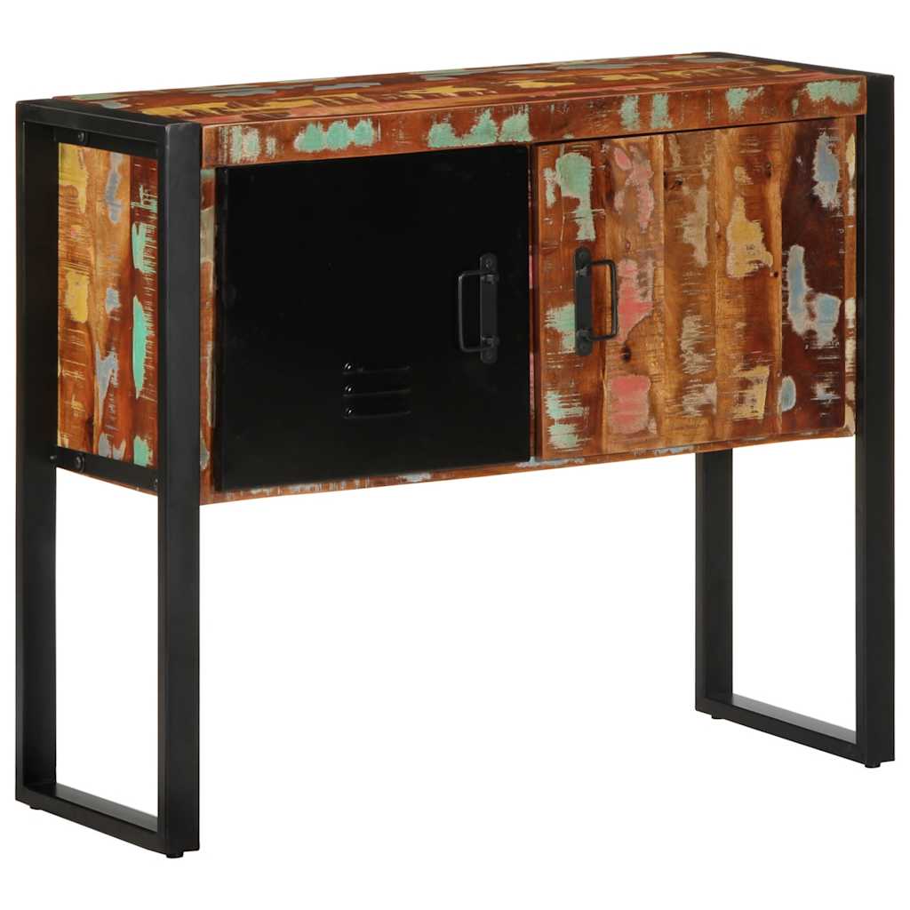 Armoire console multicolore 90x35x75cm bois massif récupération Tables d'appoint vidaXL   