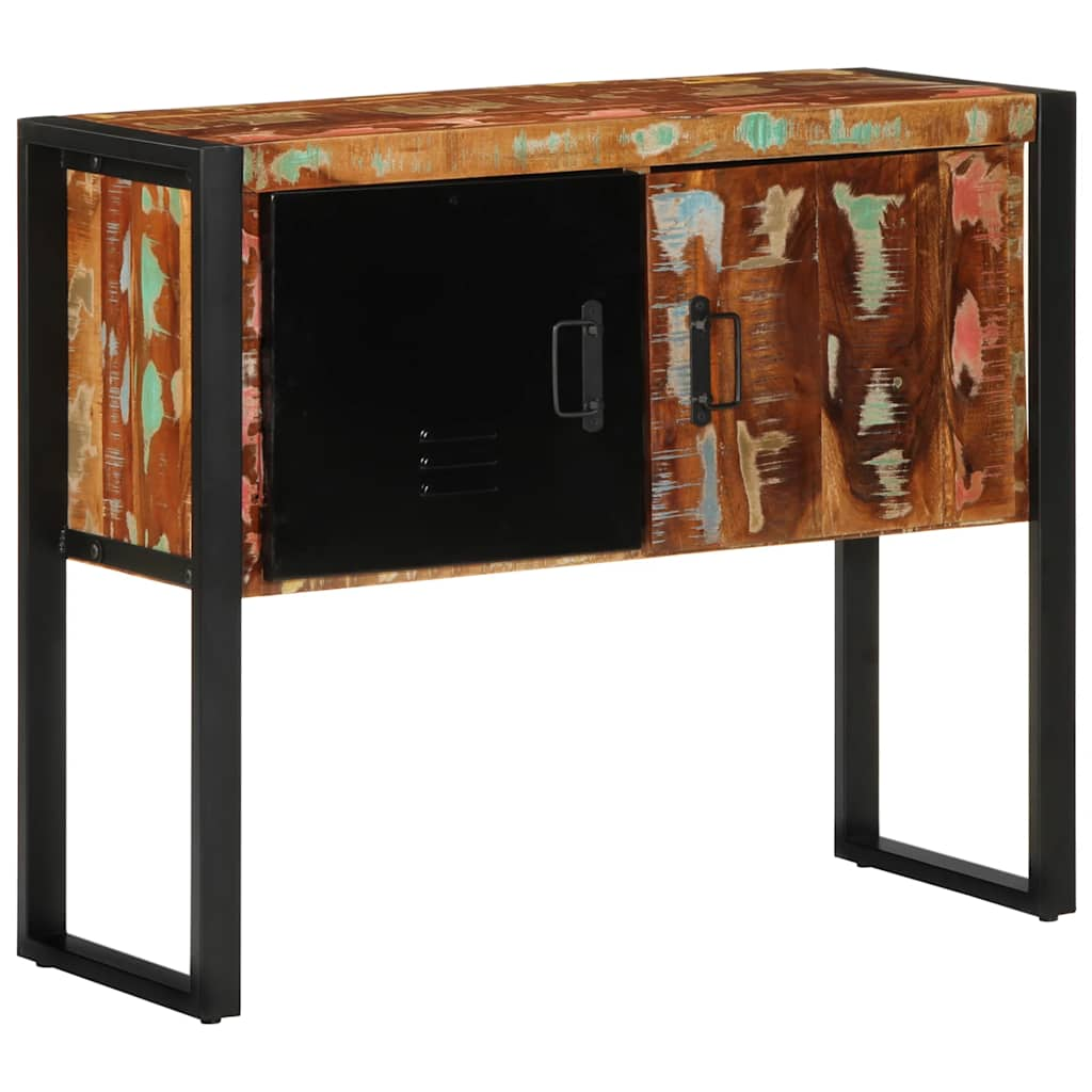 Armoire console multicolore 90x35x75cm bois massif récupération Tables d'appoint vidaXL   