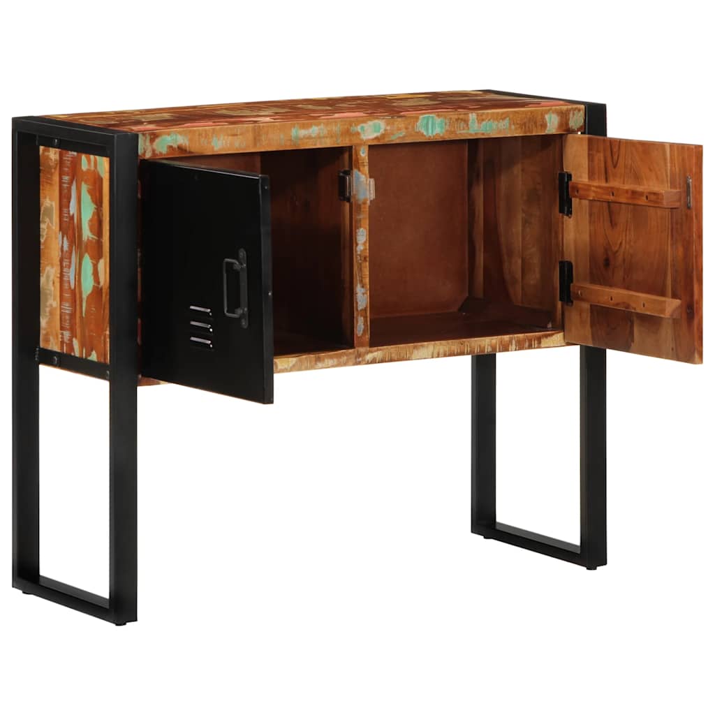 Armoire console multicolore 90x35x75cm bois massif récupération Tables d'appoint vidaXL   