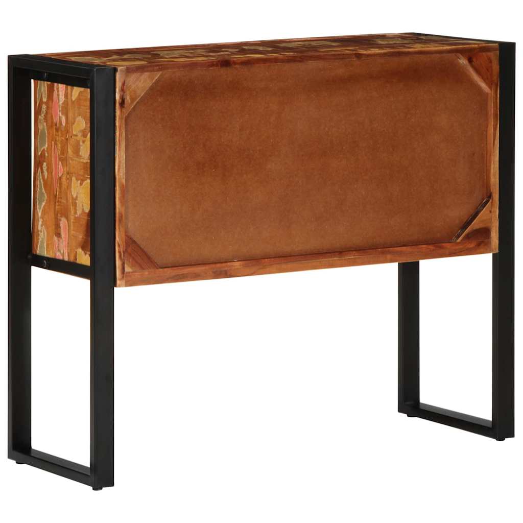 Armoire console multicolore 90x35x75cm bois massif récupération Tables d'appoint vidaXL   