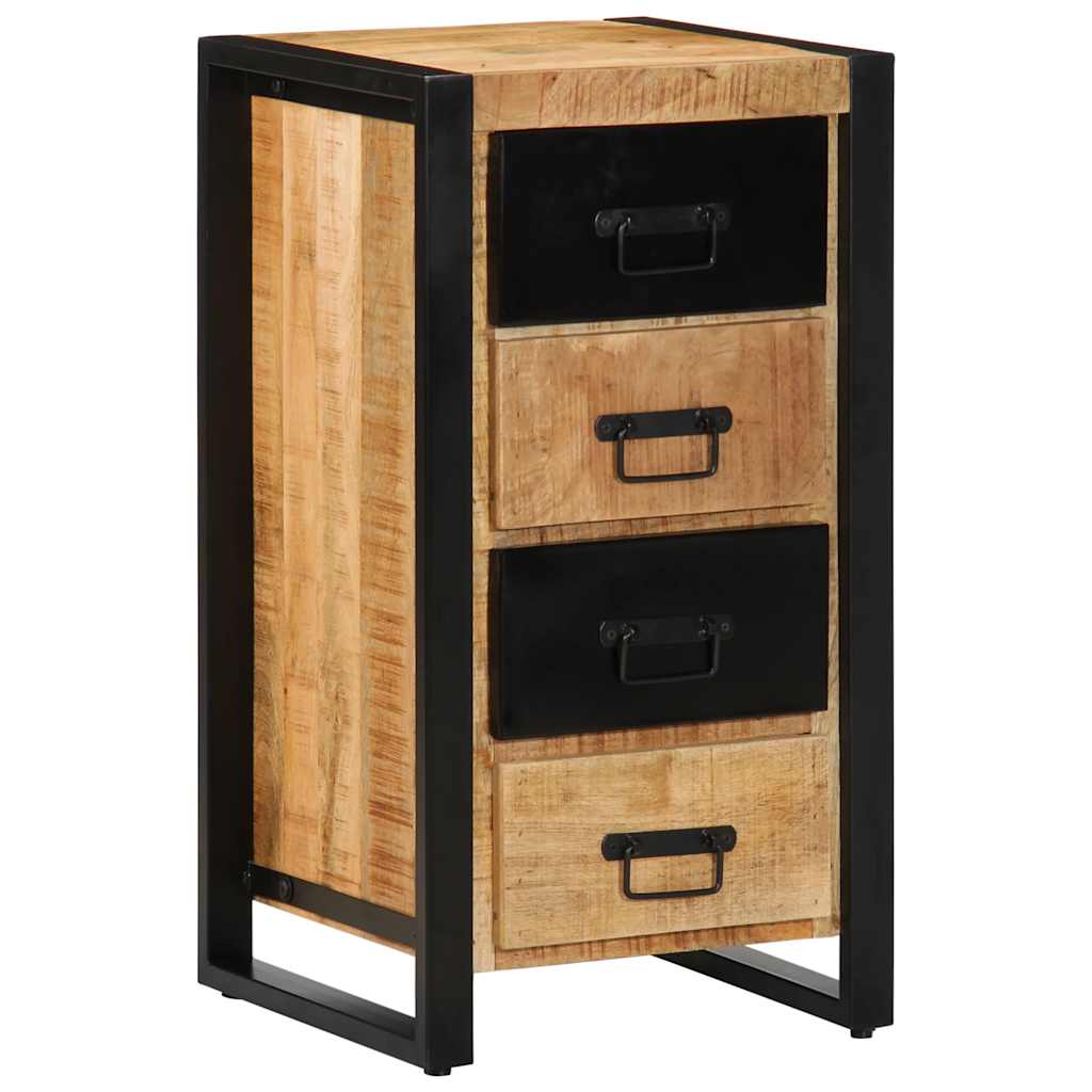 Armoire à tiroir 40x40x90 cm bois de manguier massif brut Buffets & bahuts vidaXL