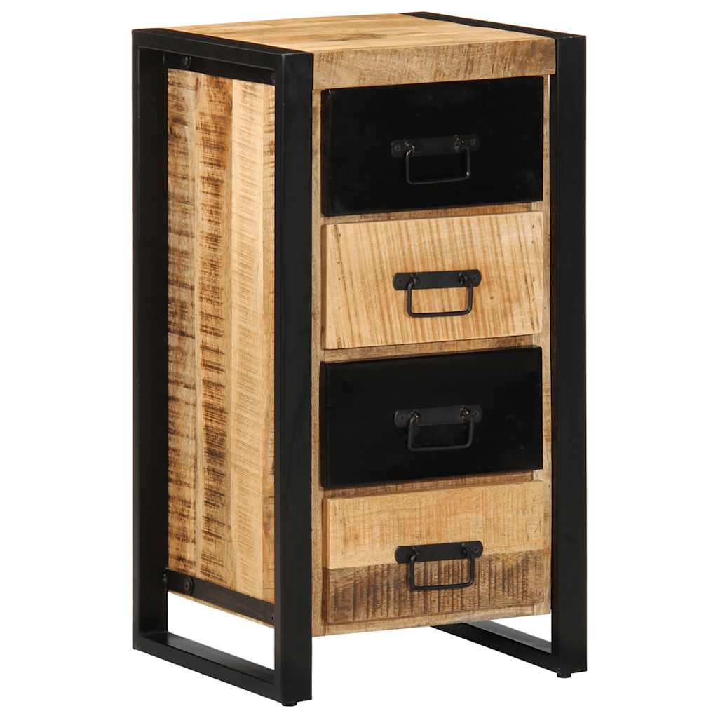 Armoire à tiroir 40x40x90 cm bois de manguier massif brut Buffets & bahuts vidaXL