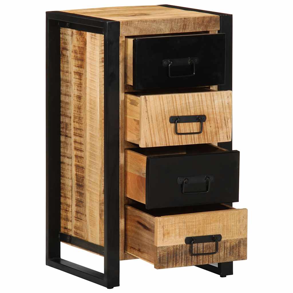 Armoire à tiroir 40x40x90 cm bois de manguier massif brut Buffets & bahuts vidaXL