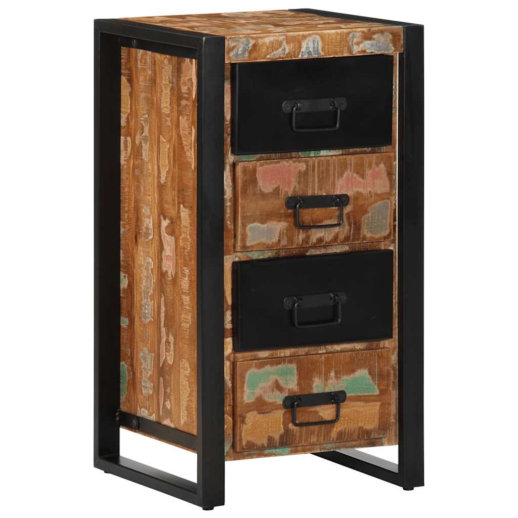 Armoire à tiroir multicolore 40x40x90 cm bois de récupération Buffets & bahuts vidaXL