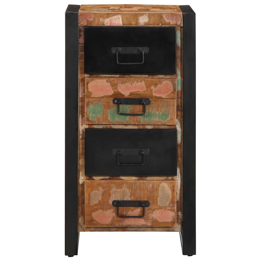 Armoire à tiroir multicolore 40x40x90 cm bois de récupération Buffets & bahuts vidaXL