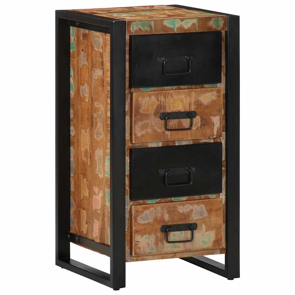 Armoire à tiroir multicolore 40x40x90 cm bois de récupération Buffets & bahuts vidaXL