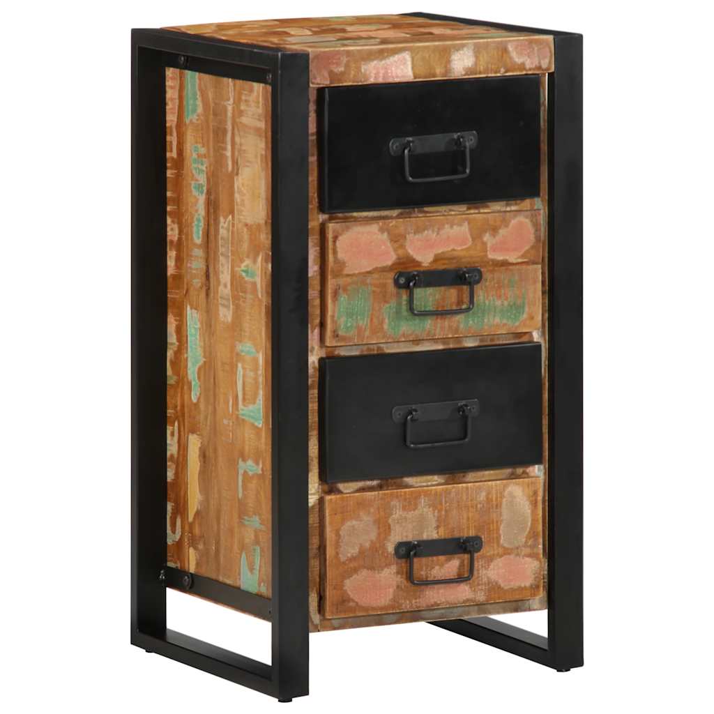 Armoire à tiroir multicolore 40x40x90 cm bois de récupération Buffets & bahuts vidaXL