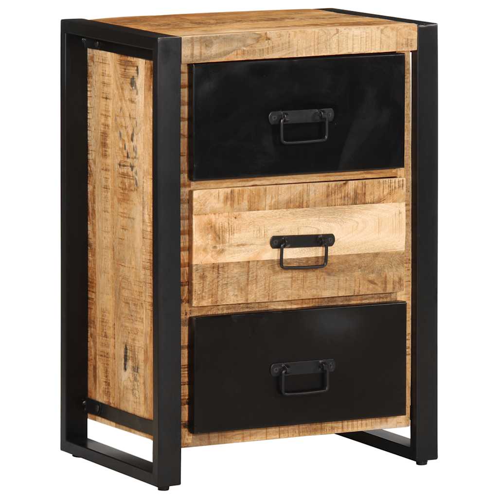 Armoire à tiroir 50x35x70 cm bois de manguier massif brut Buffets & bahuts vidaXL