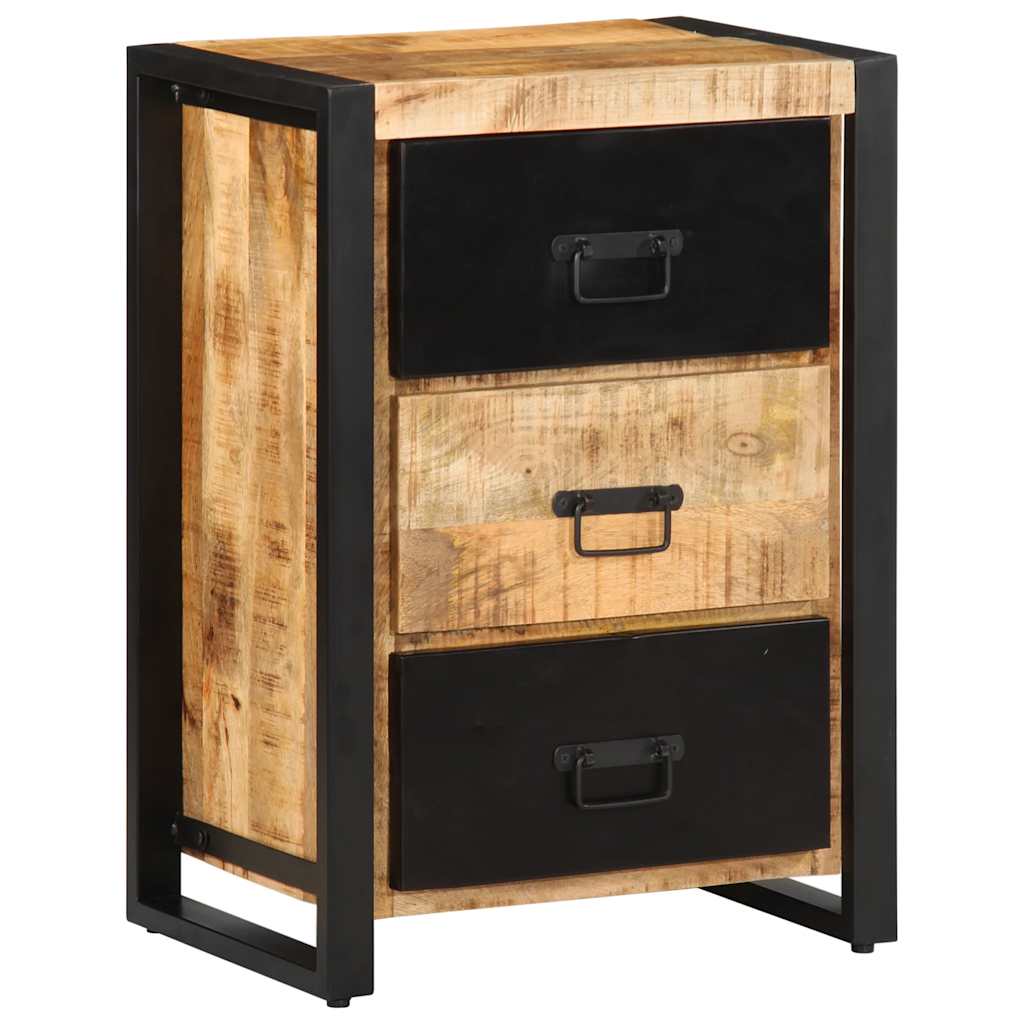 Armoire à tiroir 50x35x70 cm bois de manguier massif brut Buffets & bahuts vidaXL