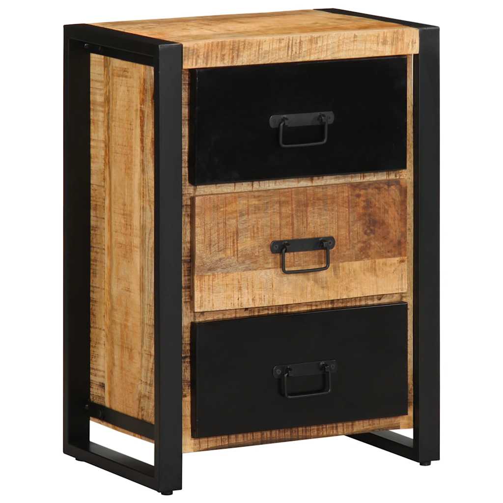 Armoire à tiroir 50x35x70 cm bois de manguier massif brut Buffets & bahuts vidaXL