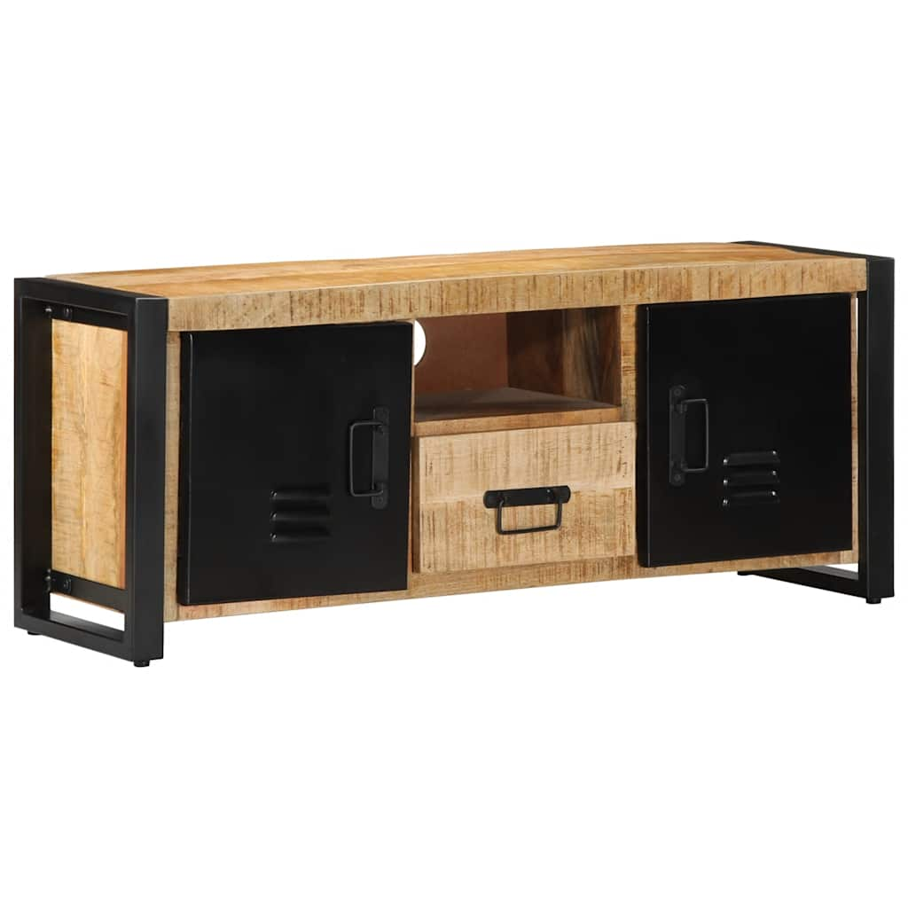 Meuble TV 100x30x40 cm bois massif de manguier brut Meubles TV vidaXL