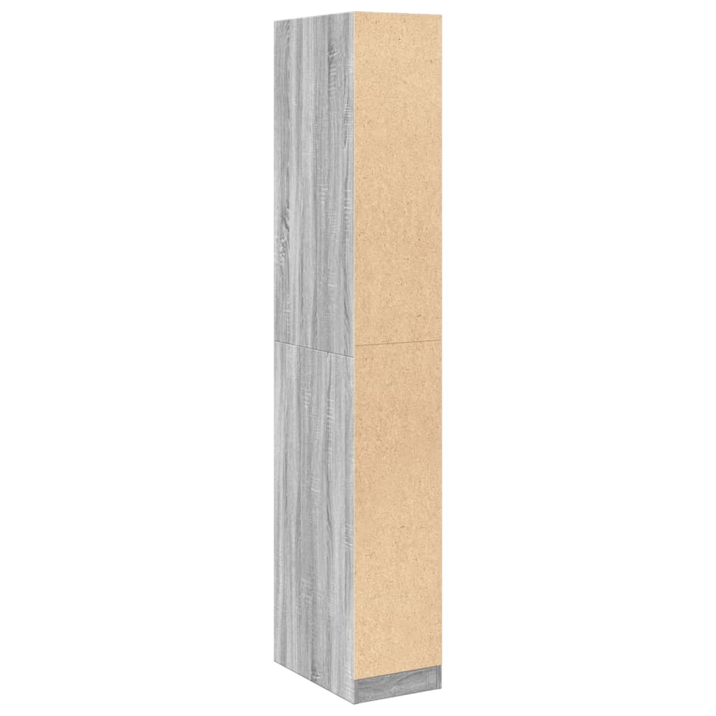 Garde-robe sonoma gris 30x50x200 cm bois d'ingénierie Armoires vidaXL   