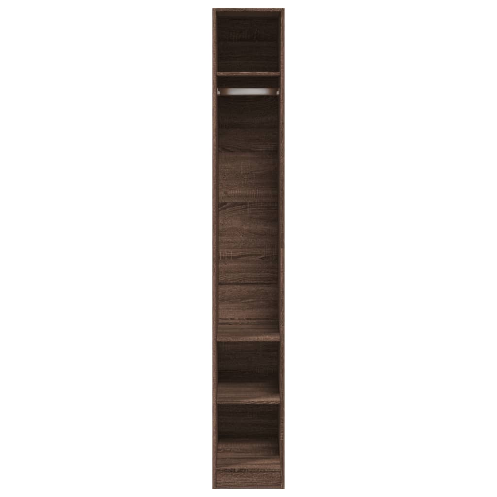 Garde-robe chêne marron 30x50x200 cm bois d'ingénierie Armoires vidaXL   