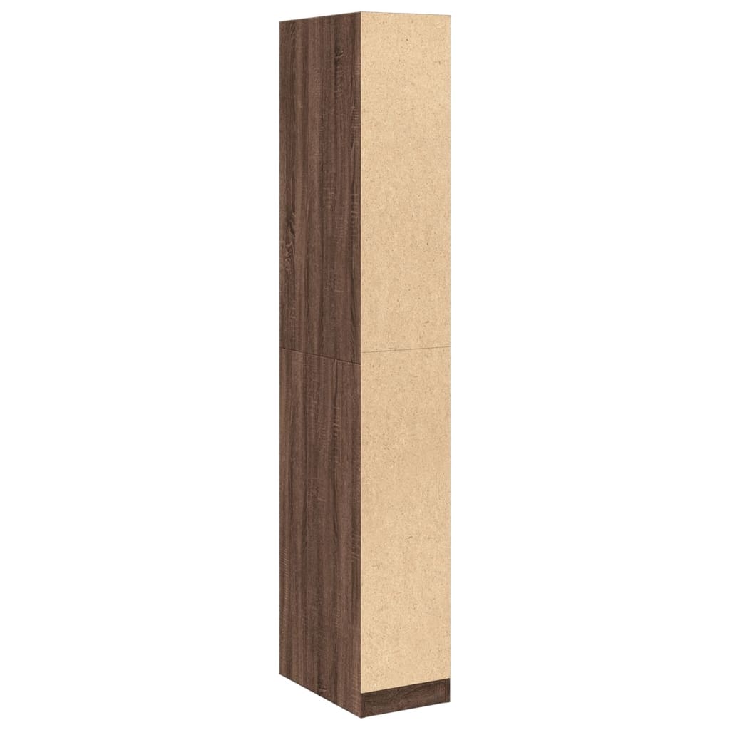 Garde-robe chêne marron 30x50x200 cm bois d'ingénierie Armoires vidaXL   