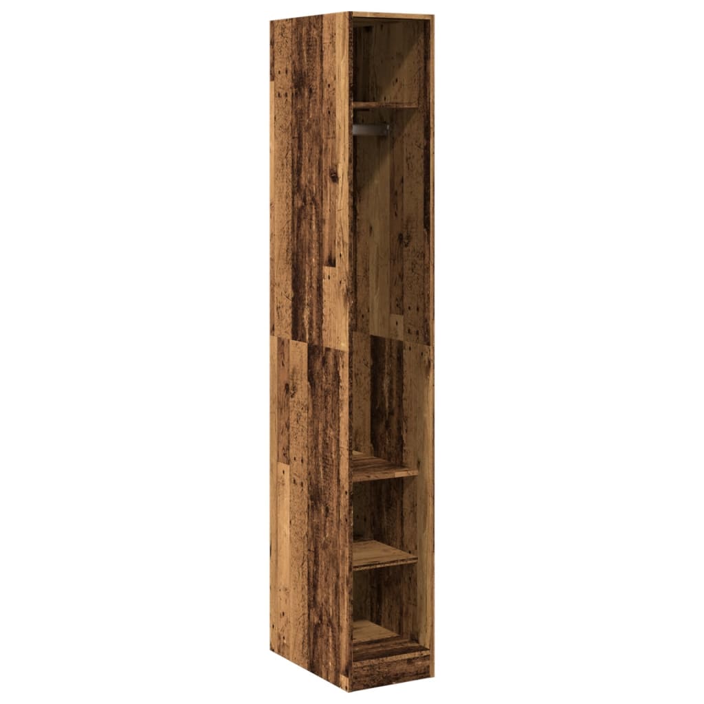 Garde-robe vieux bois 30x50x200 cm bois d'ingénierie Armoires vidaXL   