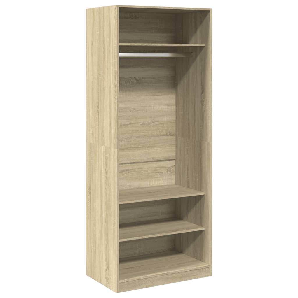 Garde-robe chêne sonoma 80x50x200 cm bois d'ingénierie Armoires vidaXL   