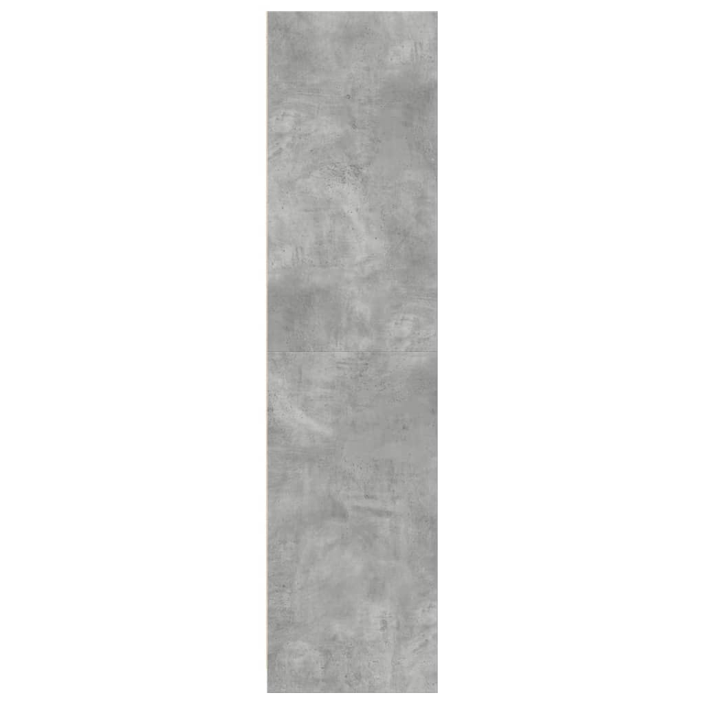 Garde-robe gris béton 30x50x200 cm bois d'ingénierie Armoires vidaXL   