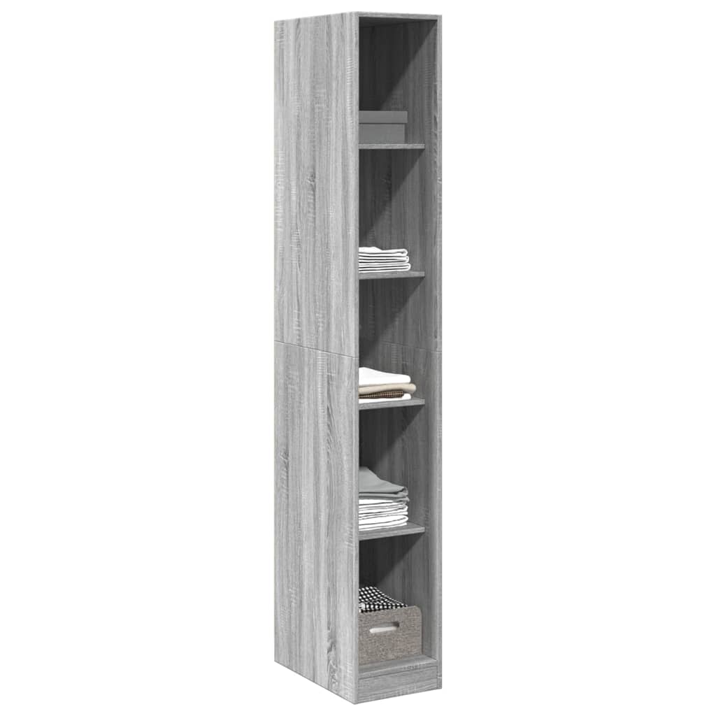 Garde-robe sonoma gris 30x50x200 cm bois d'ingénierie Armoires vidaXL   