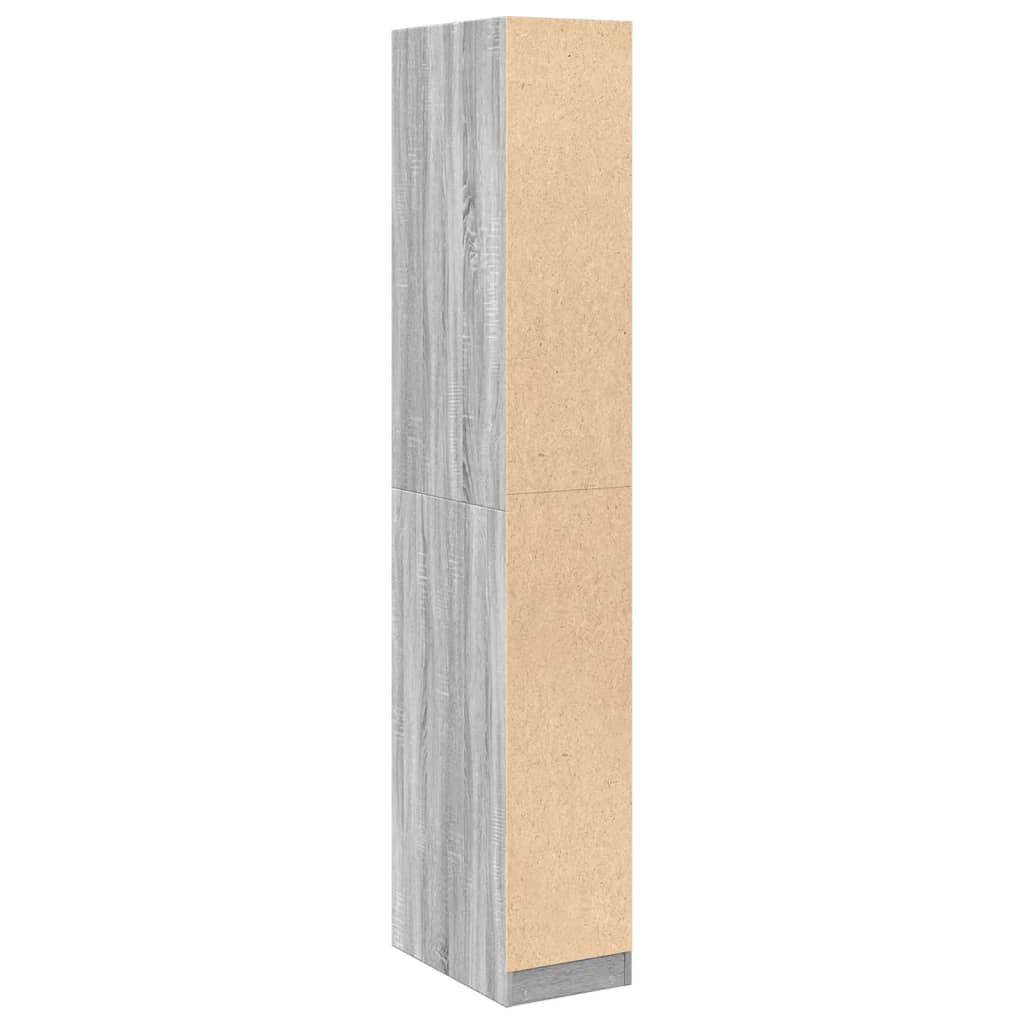 Garde-robe sonoma gris 30x50x200 cm bois d'ingénierie Armoires vidaXL   