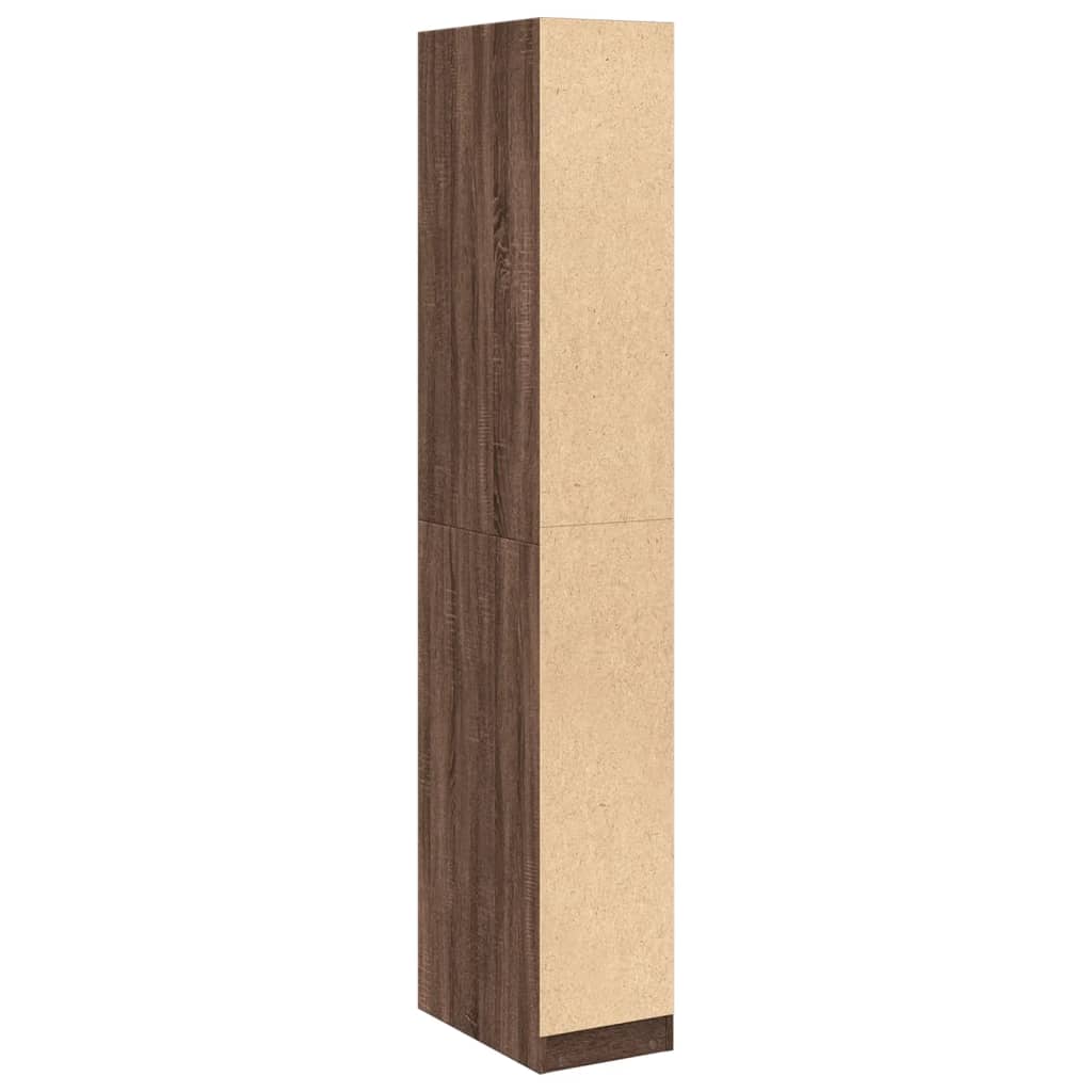 Garde-robe chêne marron 30x50x200 cm bois d'ingénierie Armoires vidaXL   