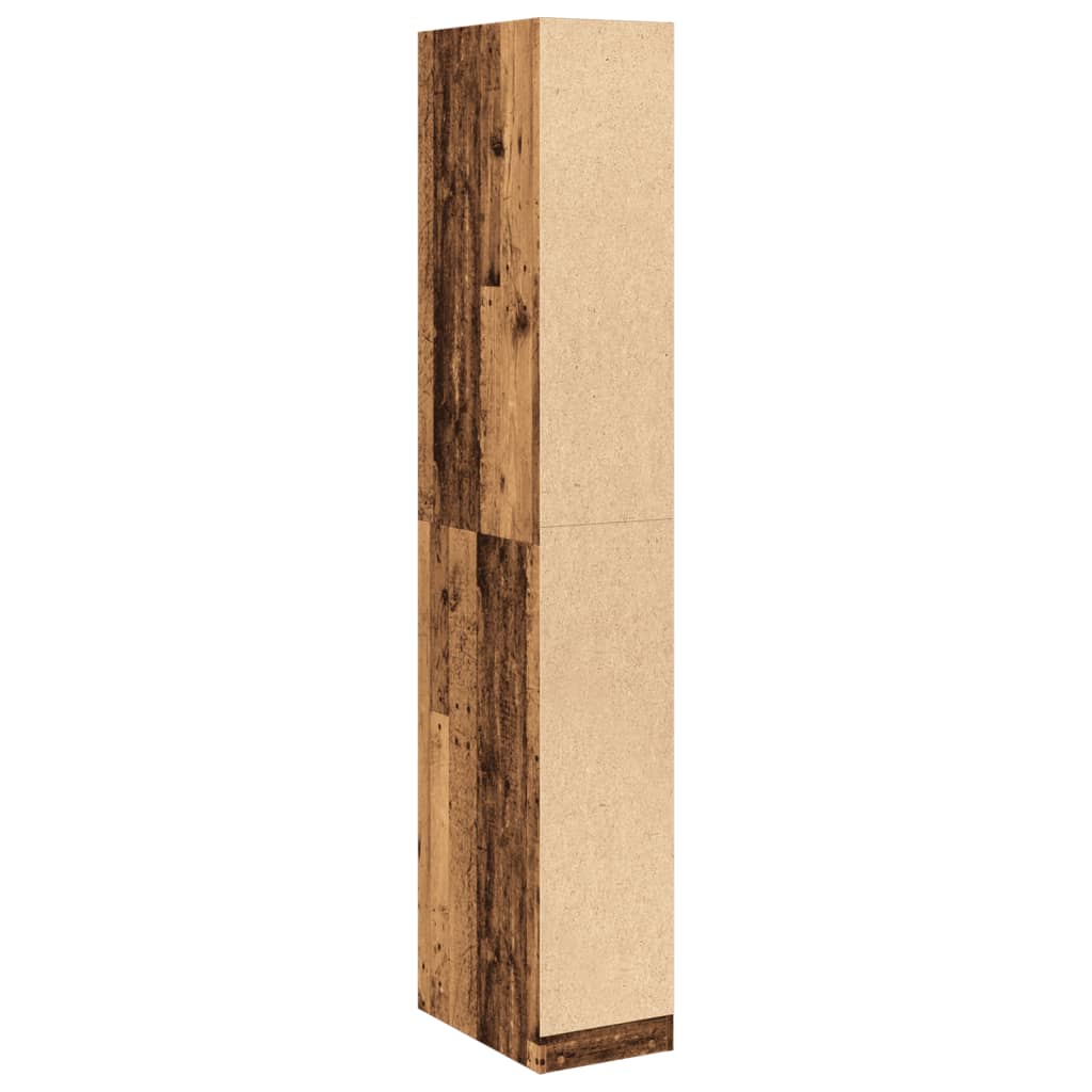 Garde-robe vieux bois 30x50x200 cm bois d'ingénierie Armoires vidaXL   