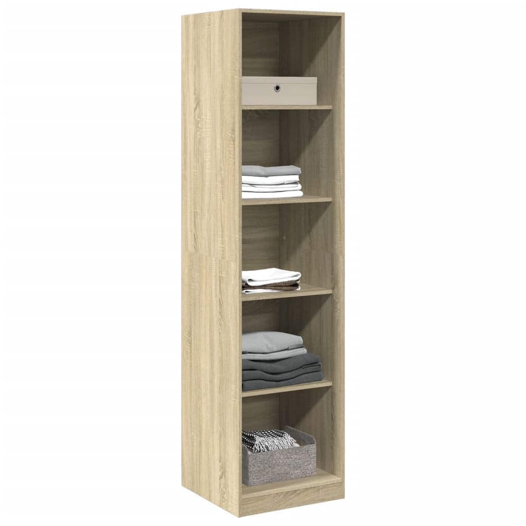 Garde-robe Chêne sonoma 50x50x200 cm Bois d'ingénierie Armoires vidaXL   