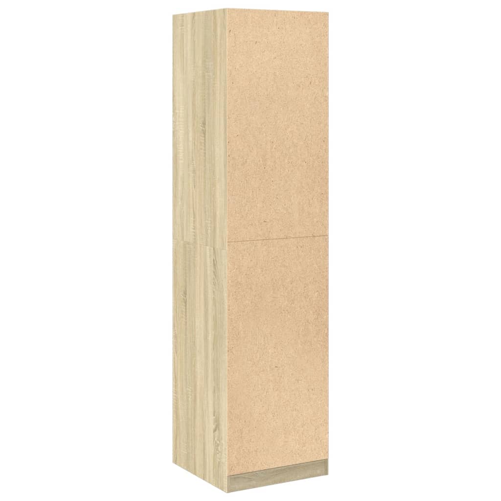 Garde-robe Chêne sonoma 50x50x200 cm Bois d'ingénierie Armoires vidaXL   