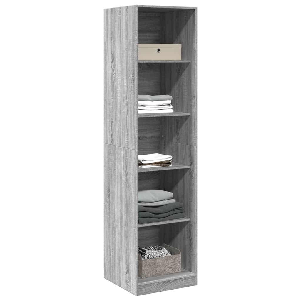 Garde-robe gris sonoma 50x50x200 cm bois d'ingénierie Armoires vidaXL   