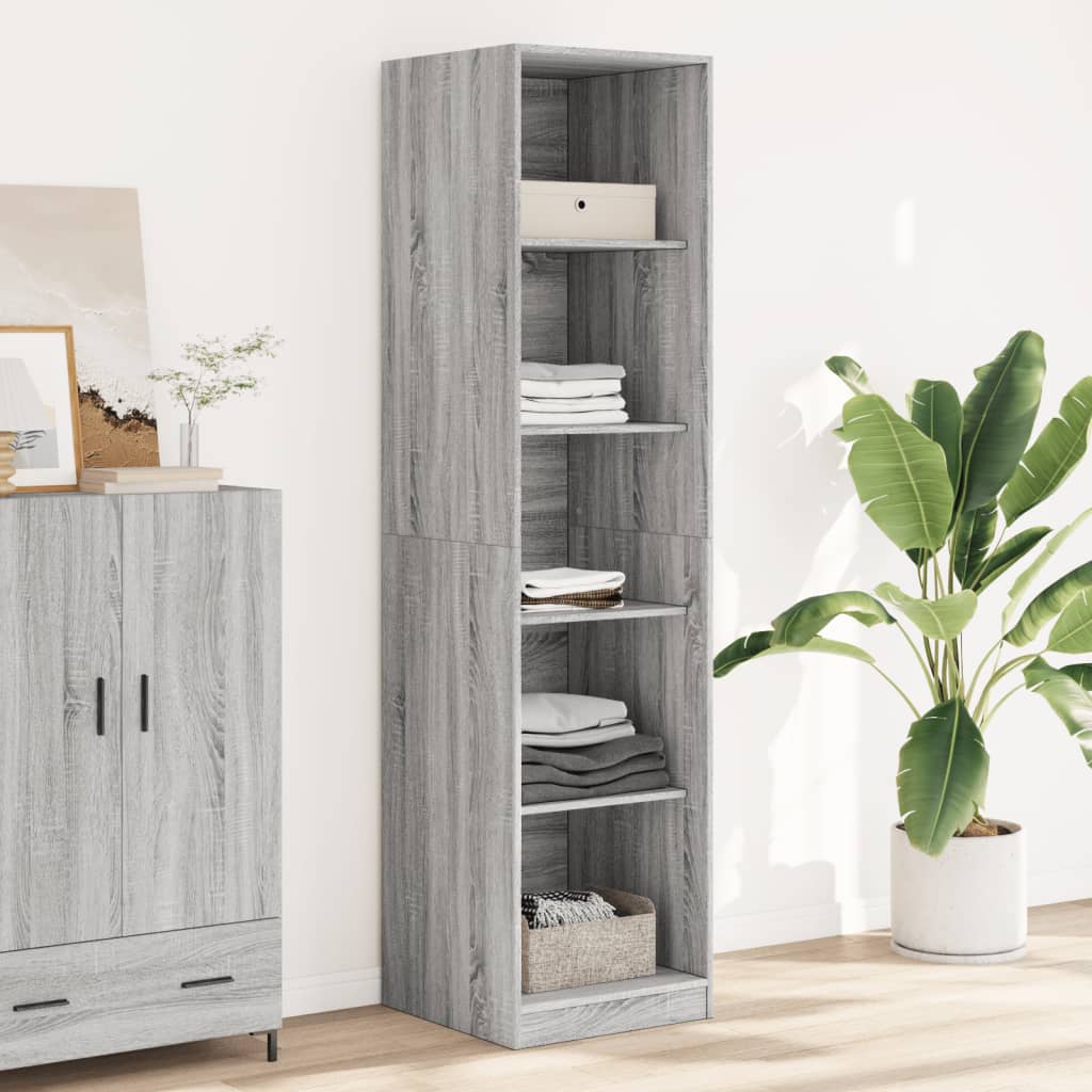 Garde-robe gris sonoma 50x50x200 cm bois d'ingénierie Armoires vidaXL   