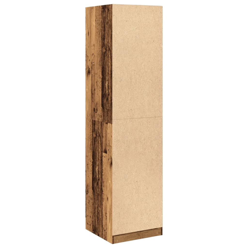 Garde-robe vieux bois 50x50x200 cm bois d'ingénierie Armoires vidaXL   