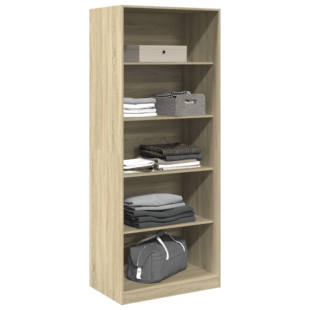 Garde-robe chêne sonoma 80x50x200 cm bois d'ingénierie Armoires vidaXL   