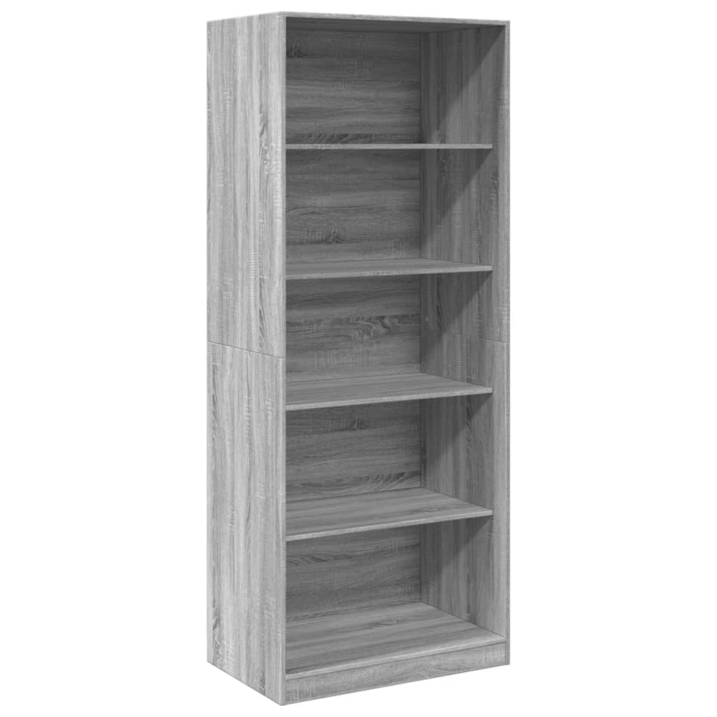 Garde-robe sonoma gris 80x50x200 cm bois d'ingénierie Armoires vidaXL   