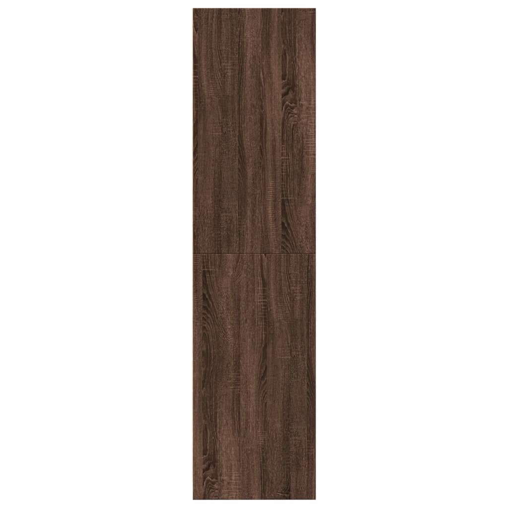 Garde-robe chêne marron 80x50x200 cm bois d'ingénierie Armoires vidaXL   