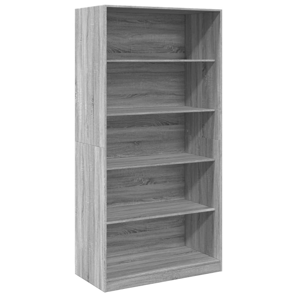 Garde-robe sonoma gris 100x50x200 cm bois d'ingénierie Armoires vidaXL   