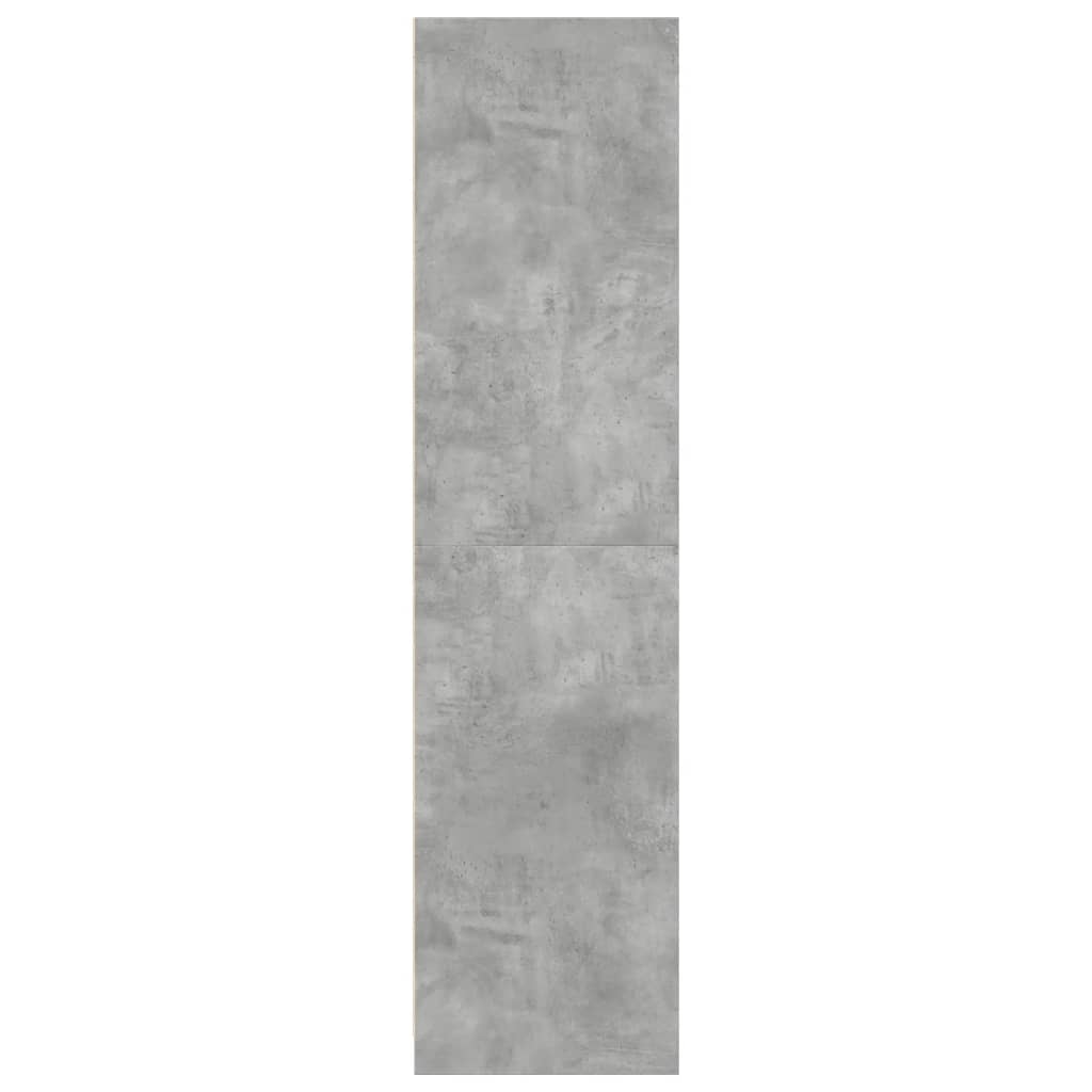 Garde-robe gris béton 30x50x200 cm bois d'ingénierie Armoires vidaXL   