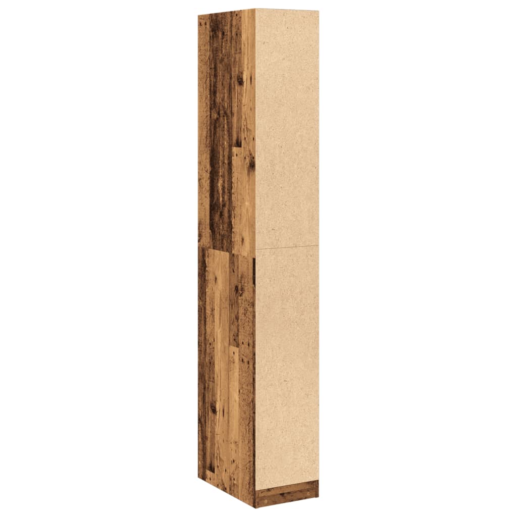 Garde-robe vieux bois 30x50x200 cm bois d'ingénierie Armoires vidaXL   