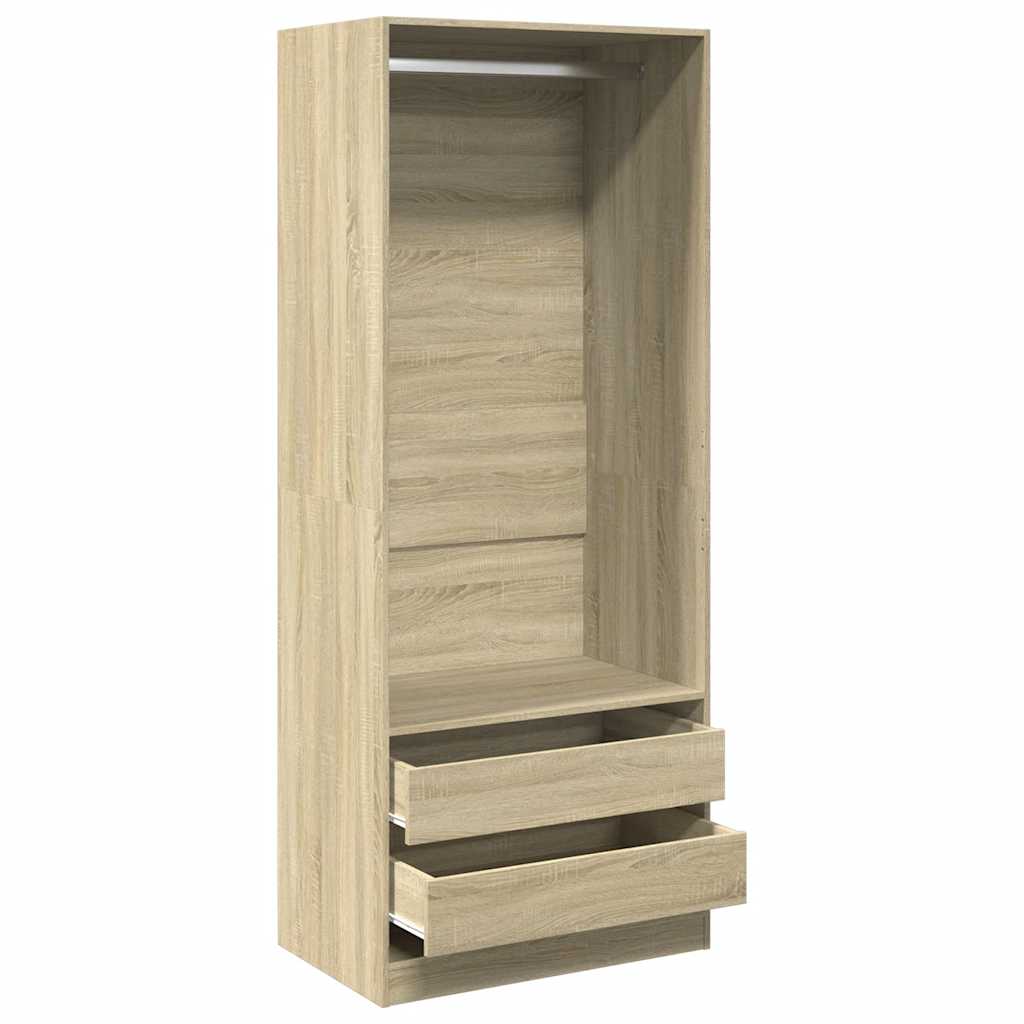 Garde-robe chêne sonoma 80x50x200 cm bois d'ingénierie Armoires vidaXL