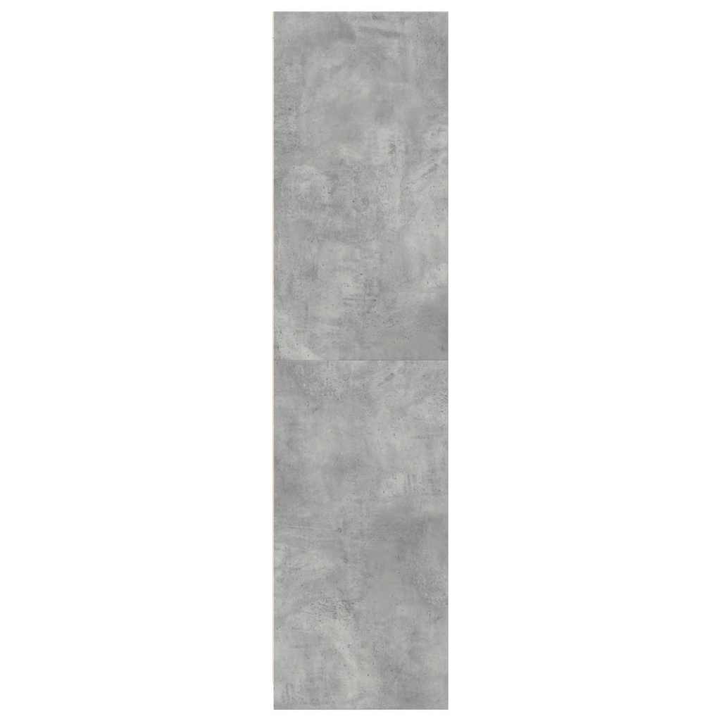 Garde-robe gris béton 80x50x200 cm bois d'ingénierie Armoires vidaXL